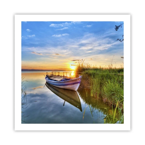 Affiche - Poster - La crique où les rêves deviennent réalité - 60x60 cm