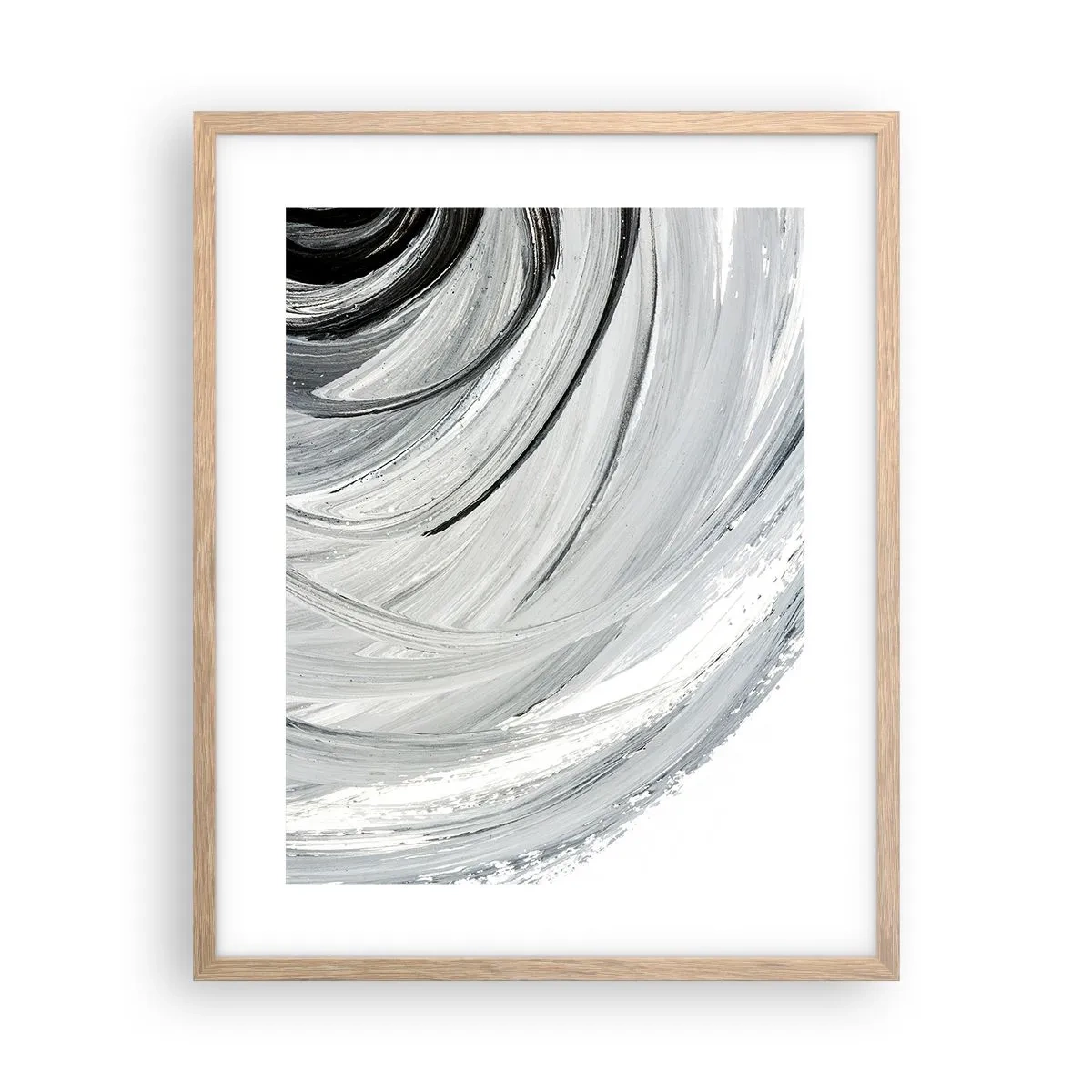 Affiche dans un chêne clair - Poster - Composition orbitale - 40x50 cm