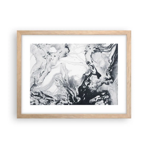 Affiche dans un chêne clair - Poster - Au centre de la Terre - 40x30 cm