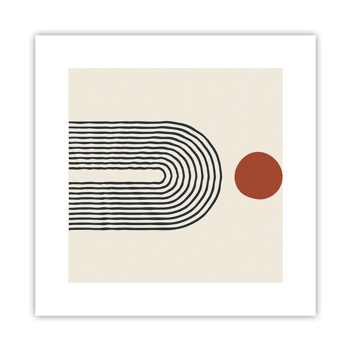 Affiche - Poster - Le magnétisme des formes et des couleurs - 30x30 cm