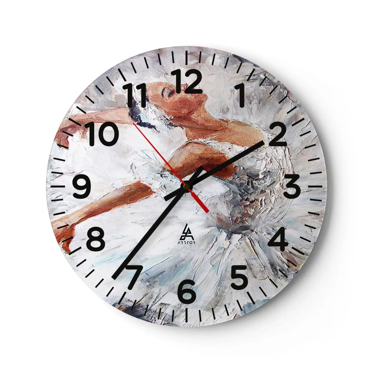 Horloge murale - Pendule murale - Délicat et léger comme du tulle - 40x40 cm