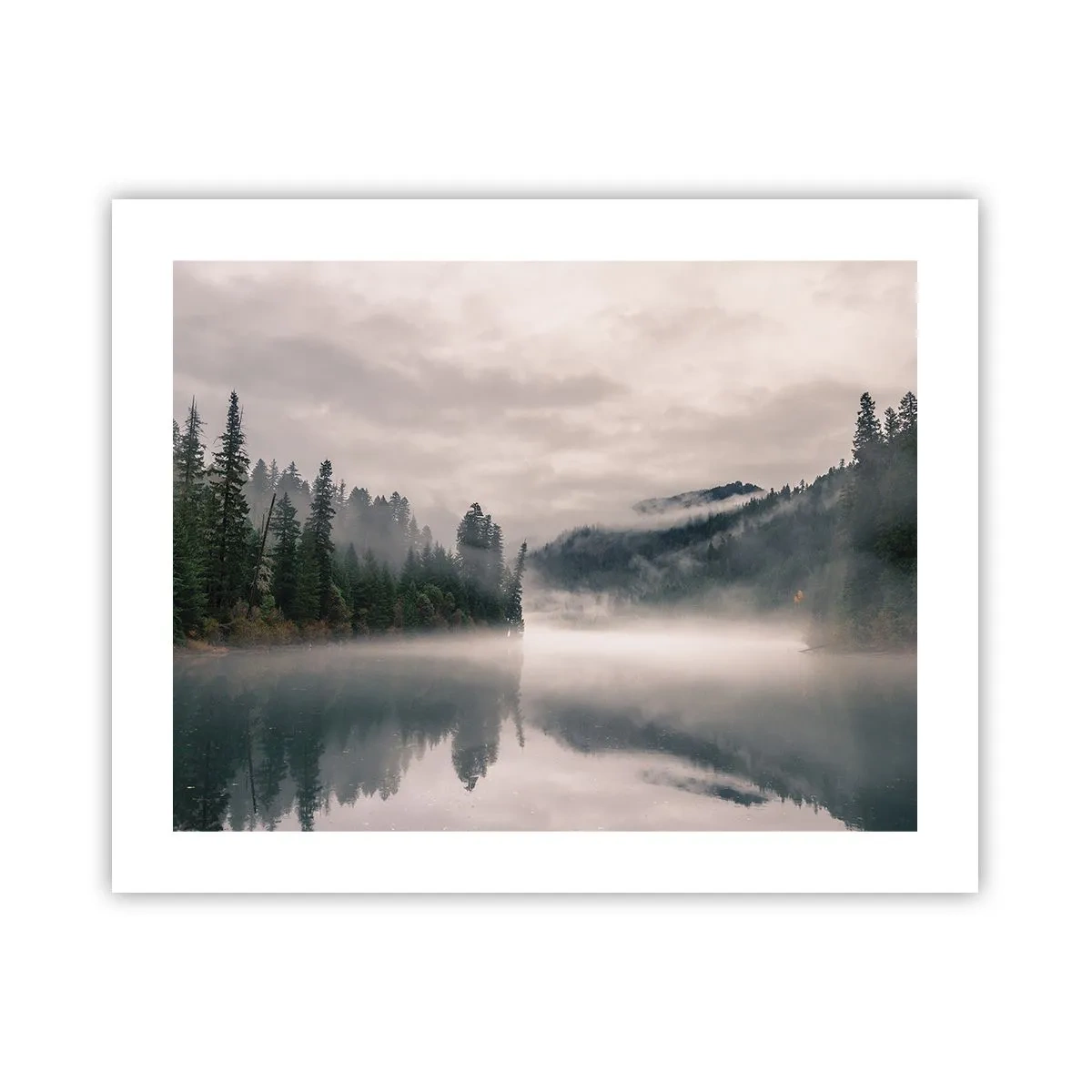 Affiche - Poster - Reflet dans le brouillard - 50x40 cm