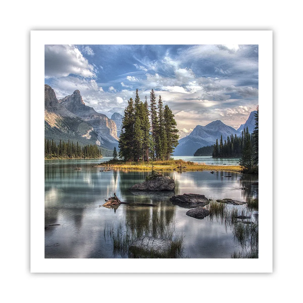 Affiche - Poster - Sous les grandes eaux claires - 60x60 cm