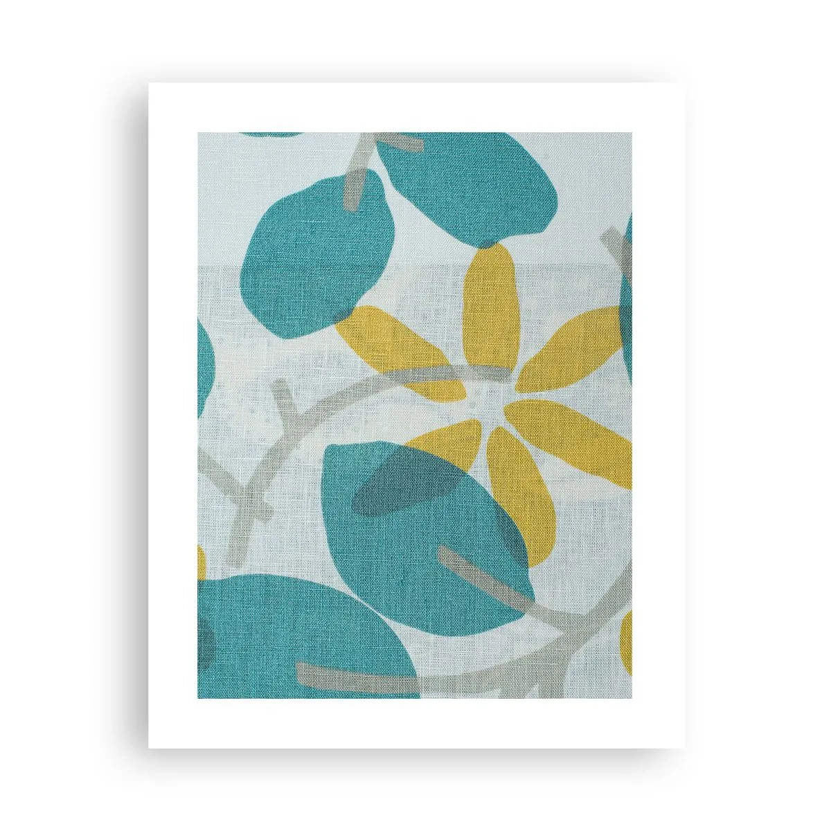 Affiche - Poster - Wśród lazurowych liści - 40x50 cm