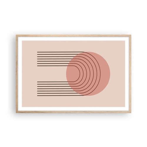 Affiche dans un chêne clair - Poster - Attraction irrésistible - 91x61 cm