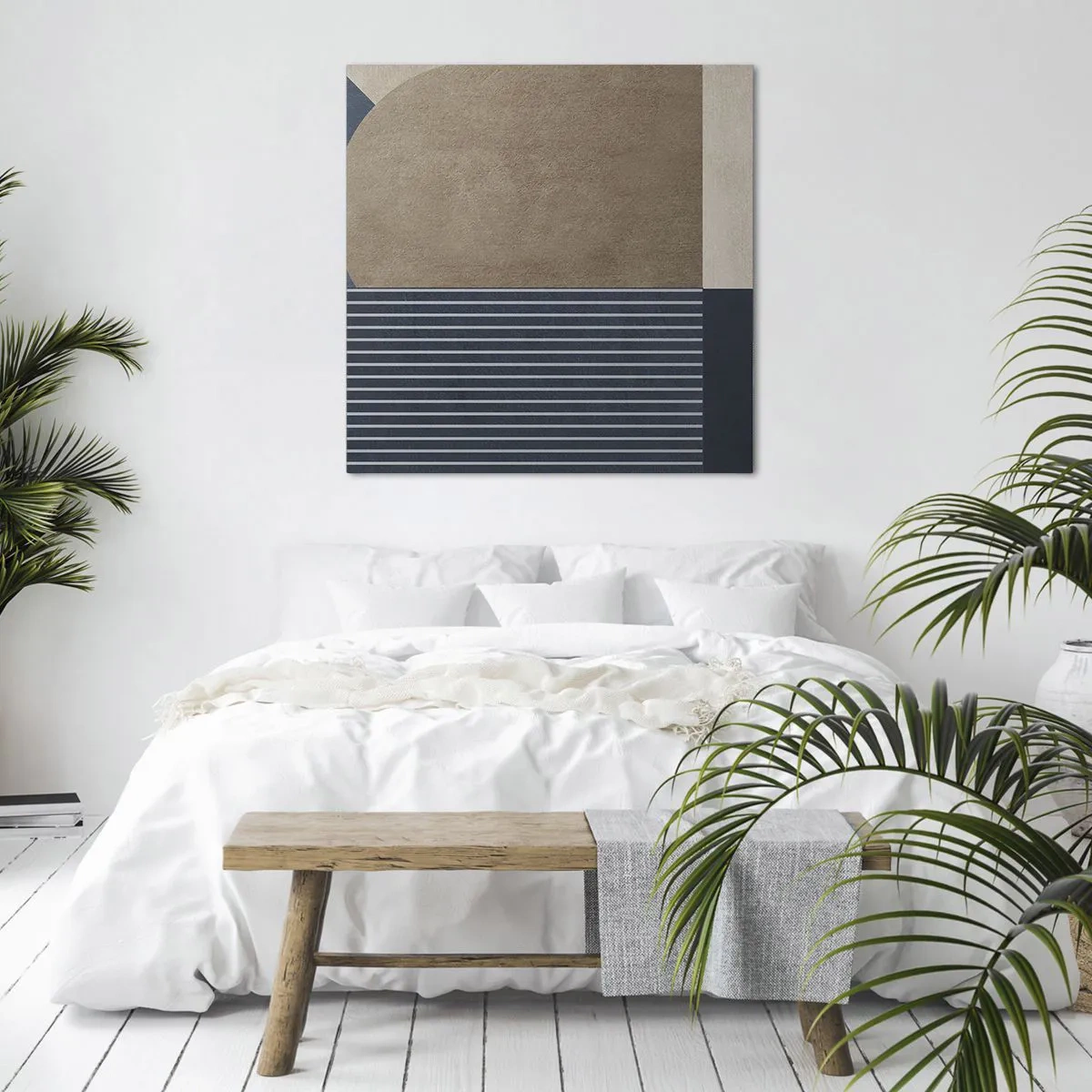 Impression sur toile - Image sur toile - Composition simple et en rondeur - 60x60 cm