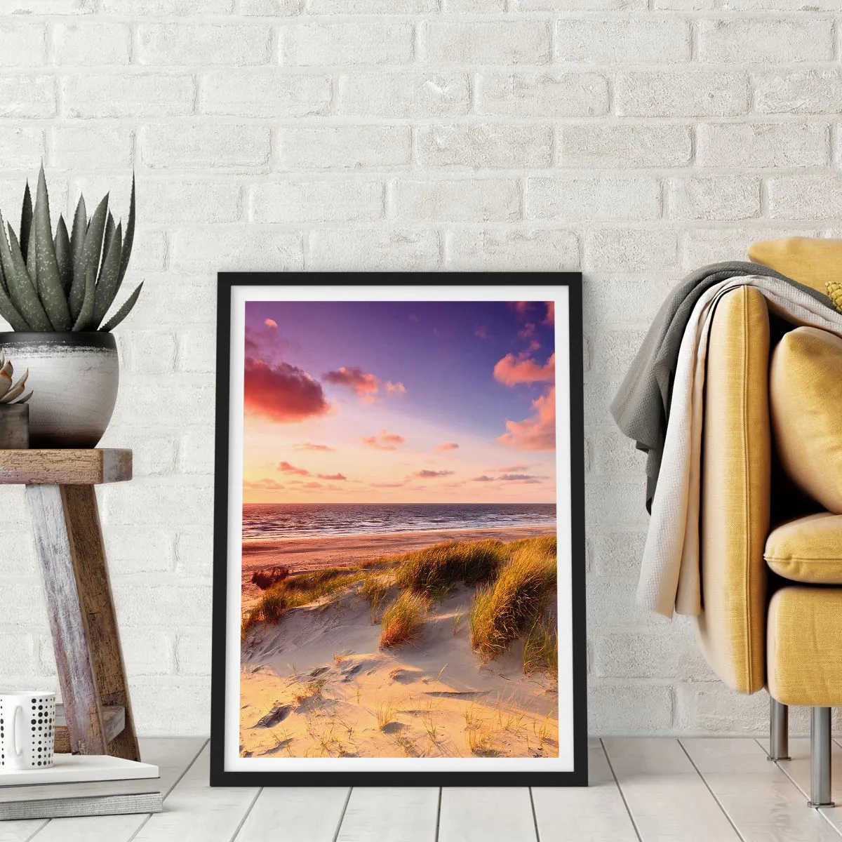 Affiche dans un cadre noir - Poster - L'air sent déjà l'été - 61x91 cm