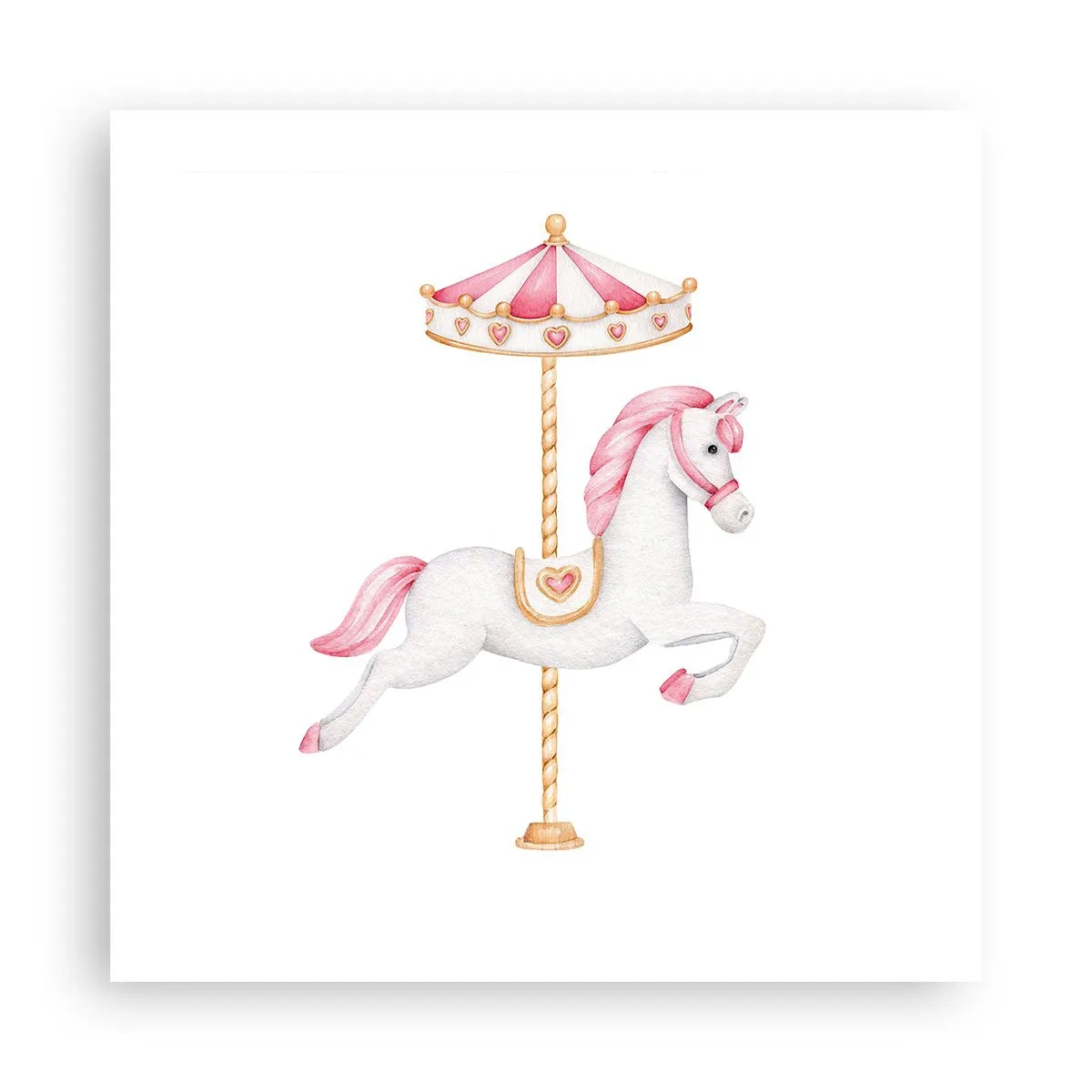 Affiche - Poster - Les sabots en avant - 50x50 cm