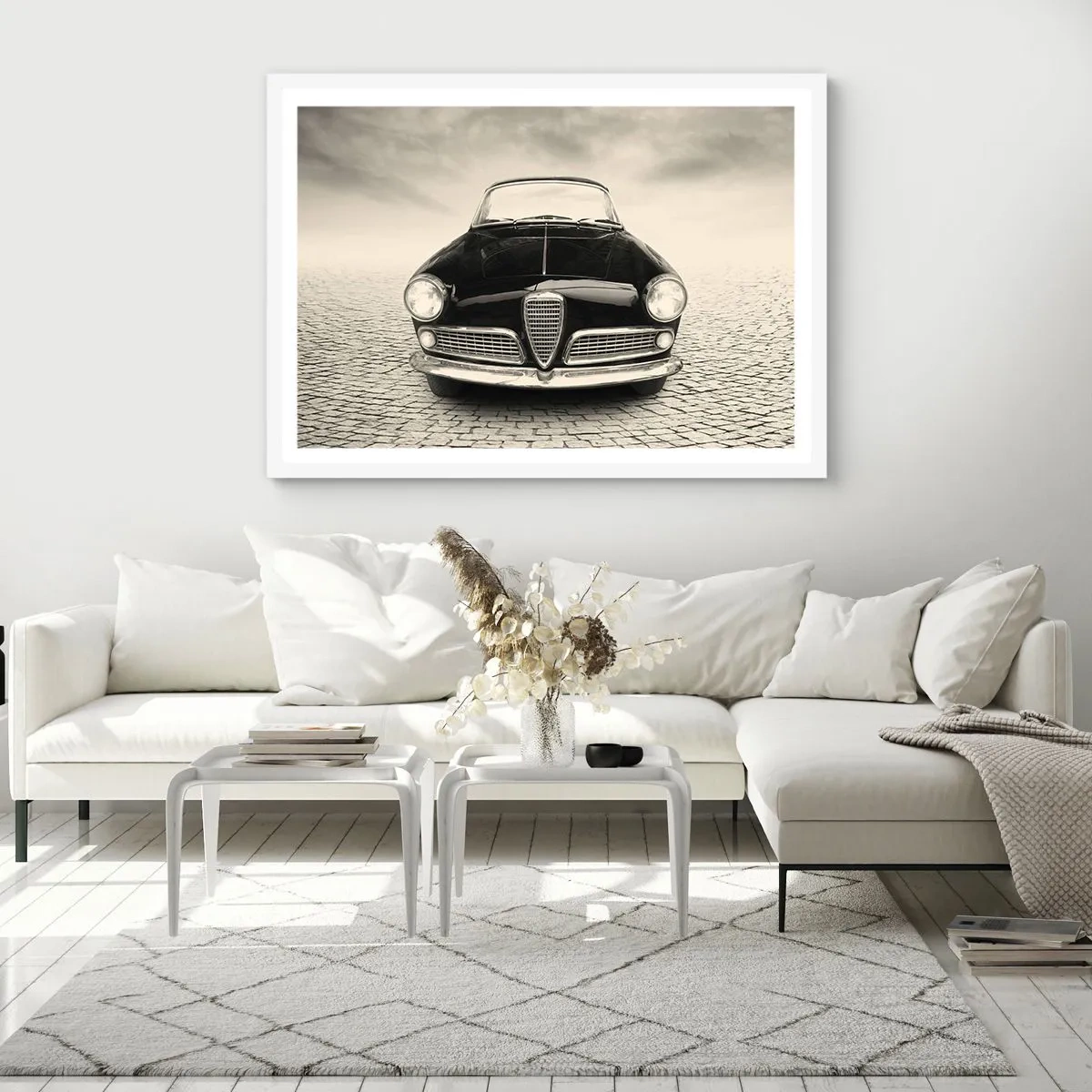 Affiche dans un cadre blanc - Poster - Et alors! Tu ne m'aime pas? - 50x40 cm