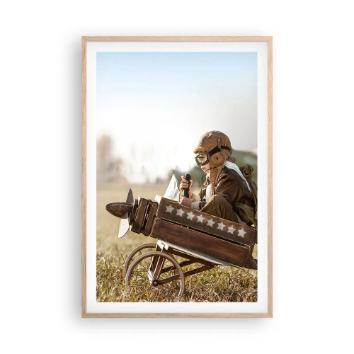 Affiche dans un chêne clair - Poster - Départ vers un rêve - 61x91 cm