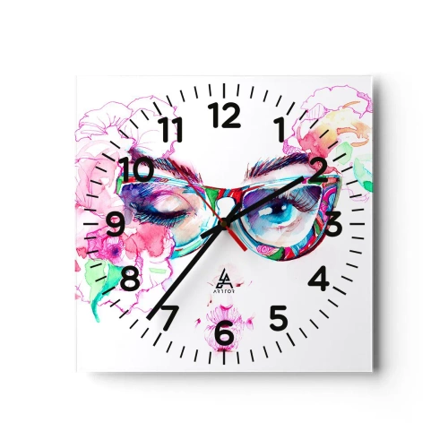Horloge murale - Pendule murale - Une promesse tentante - 30x30 cm