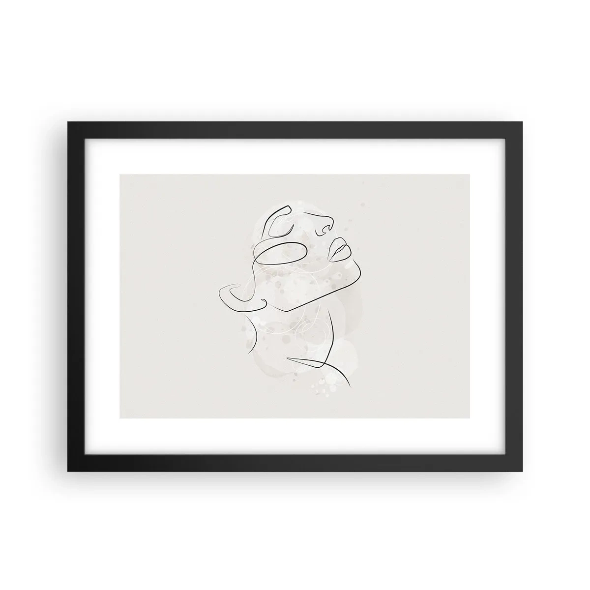 Affiche dans un cadre noir - Poster - L'esquisse d'un rêve - 40x30 cm