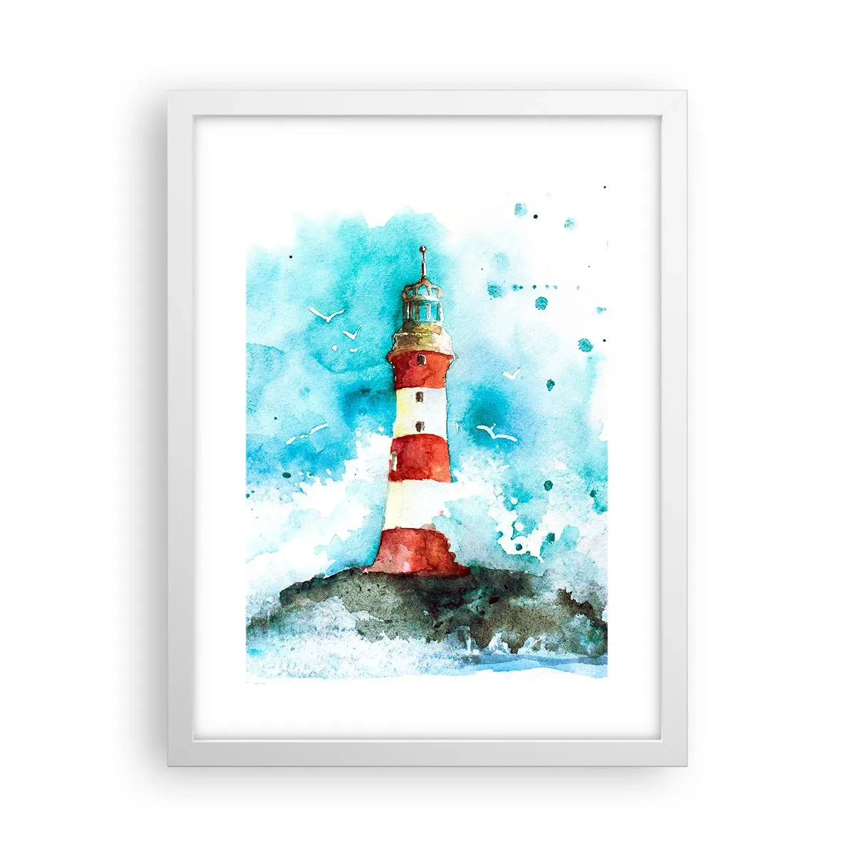 Affiche dans un cadre blanc - Poster - Unité des éléments - 30x40 cm