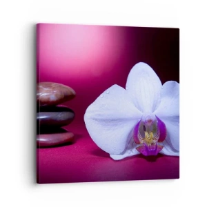 Impression sur toile - Image sur toile - Une étude de fraîcheur en violet - 30x30 cm