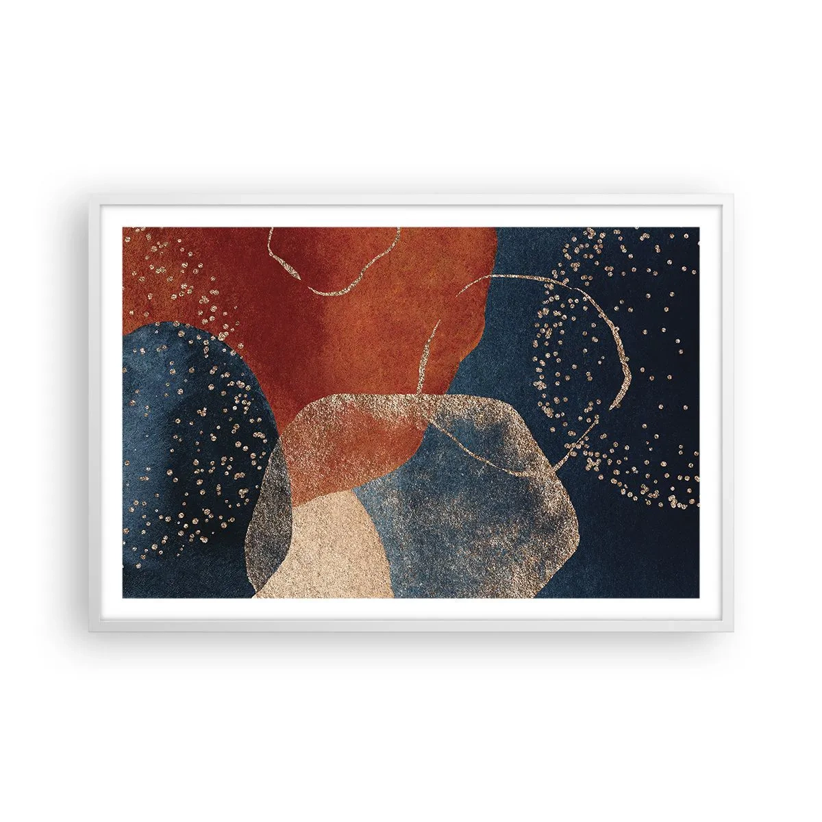 Affiche dans un cadre blanc - Poster - La légèreté de l'être - 91x61 cm