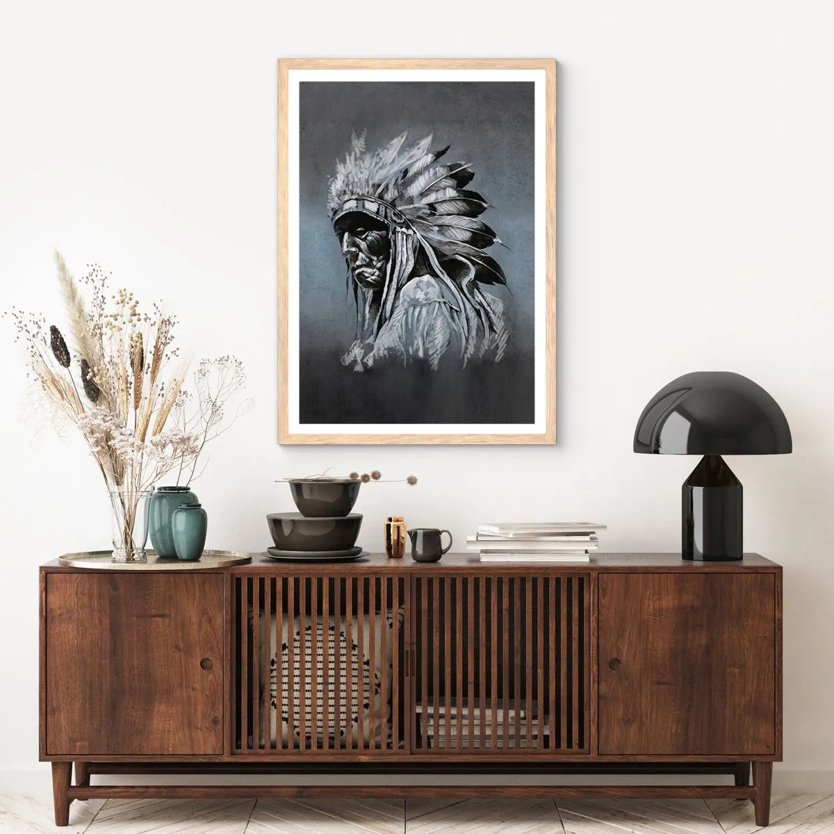 Affiche dans un chêne clair - Poster - Retour aux sources - 50x70 cm