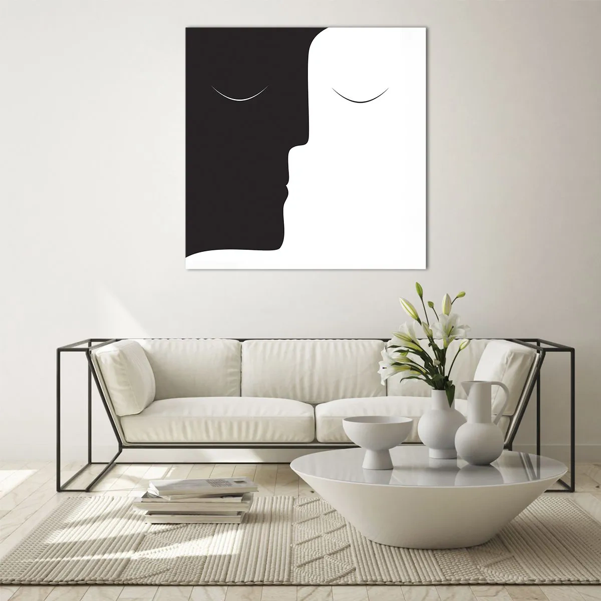 Impression sur verre - Image sur verre - Unité des contraires - 40x40 cm