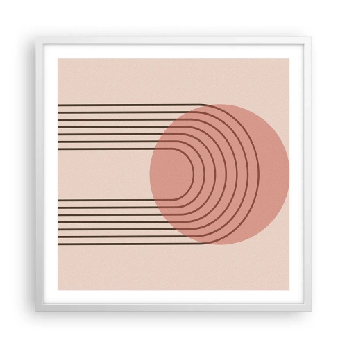 Affiche dans un cadre blanc - Poster - Attraction irrésistible - 60x60 cm