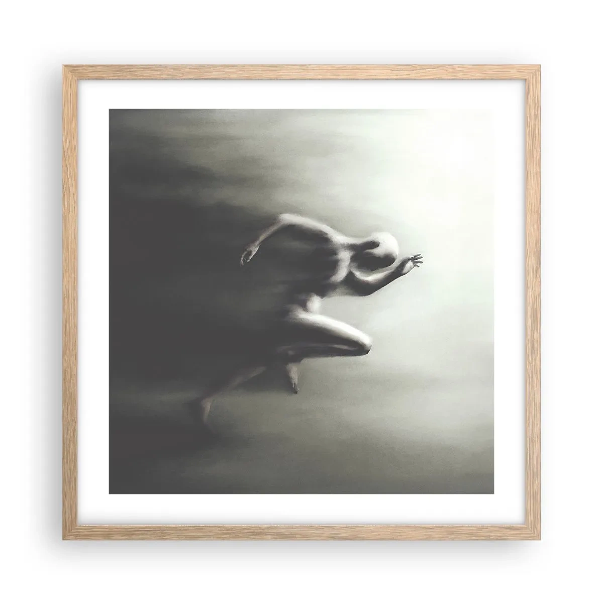 Affiche dans un chêne clair - Poster - Inarrêtable - 50x50 cm