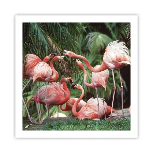 Affiche - Poster - Potins d'après-midi - 60x60 cm