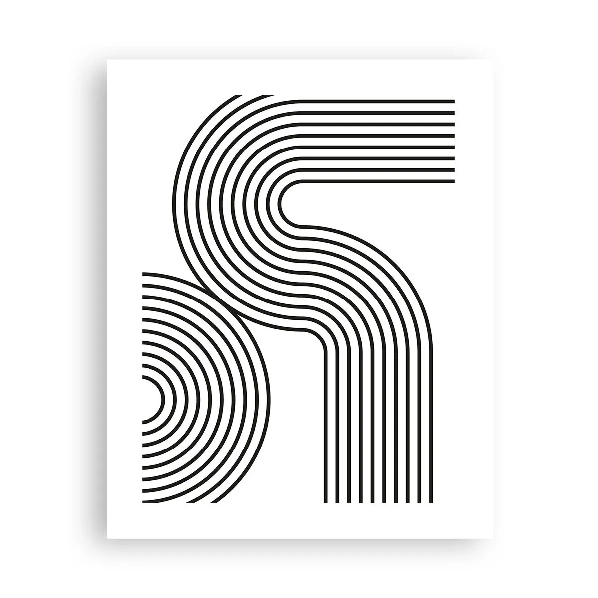 Affiche - Poster - En plein virage - 40x50 cm