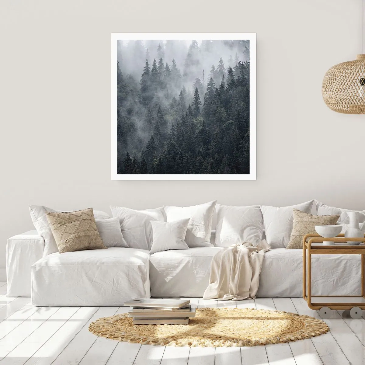 Affiche - Poster - Aube de la forêt - 30x30 cm