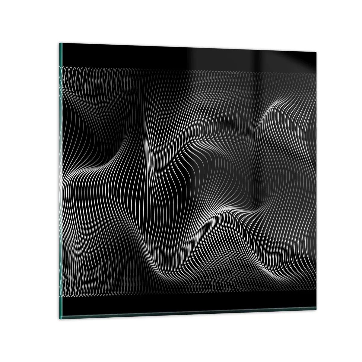 Impression sur verre - Image sur verre - Danse de lumière dans l'espace - 60x60 cm