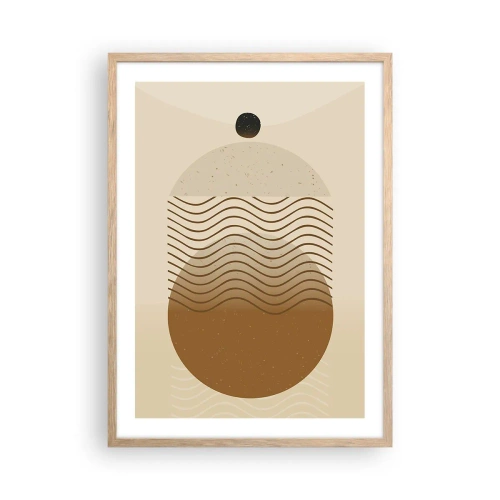Affiche dans un chêne clair - Poster - Sur l'origine des figures géométriques - 50x70 cm