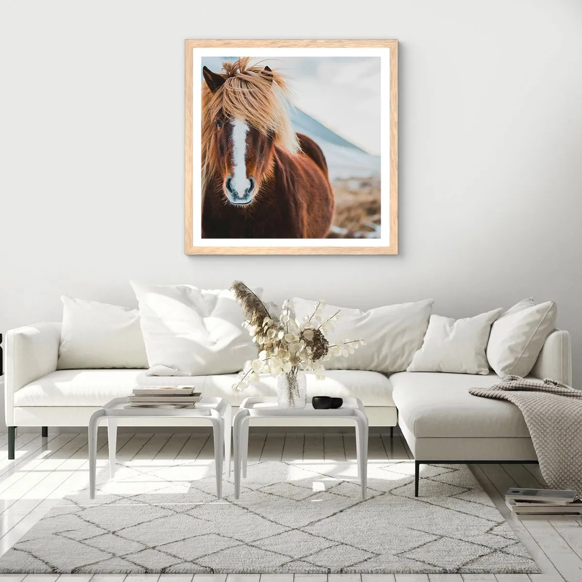 Affiche dans un chêne clair - Poster - Sentez-vous la liberté ? - 30x30 cm