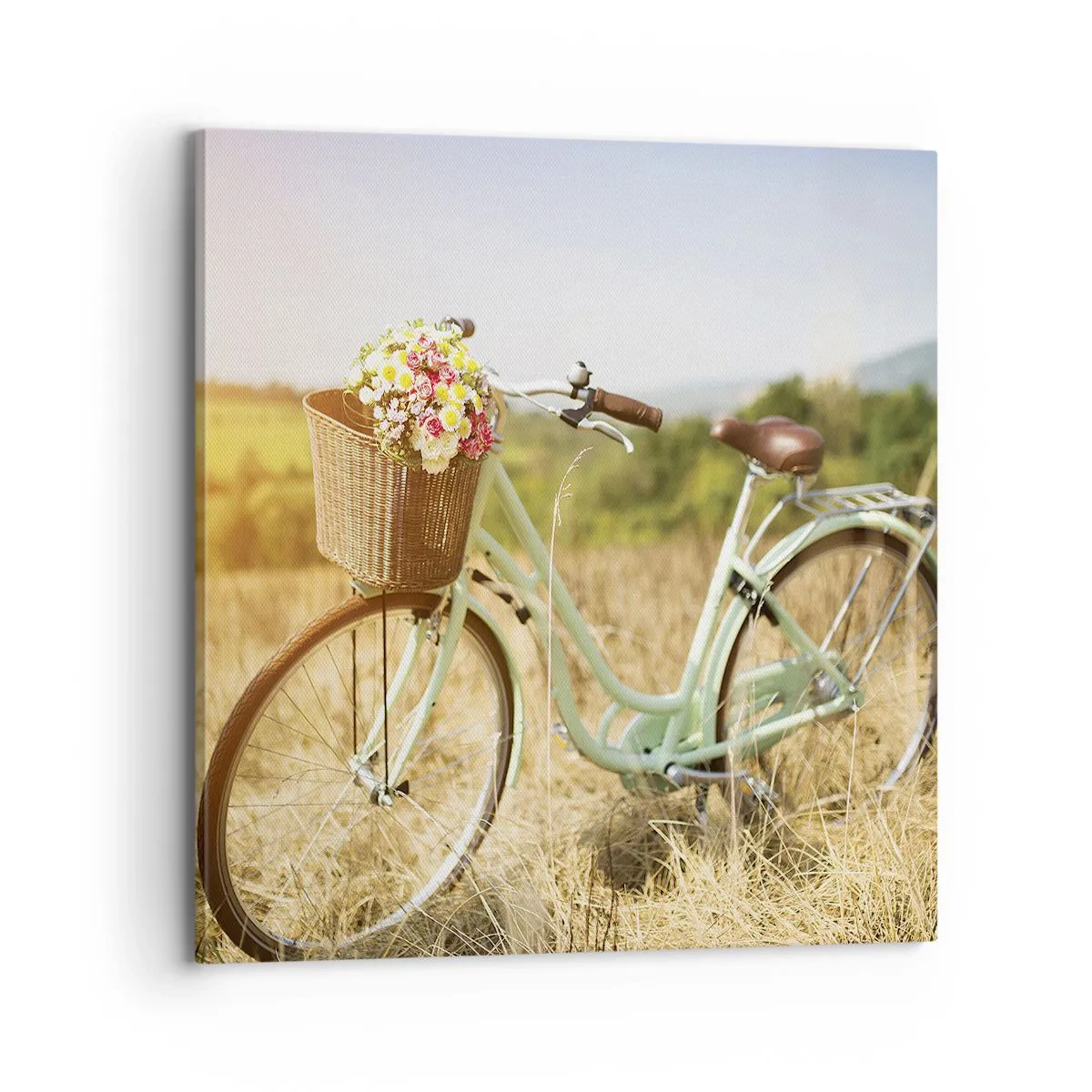 Impression sur toile - Image sur toile - Je vais rester un petit moment - 70x70 cm