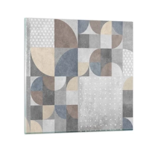 Impression sur verre - Image sur verre - Fantaisie de la céramique  - 60x60 cm