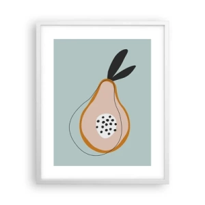 Affiche dans un cadre blanc - Poster - Pénétrer la nature des choses - 40x50 cm