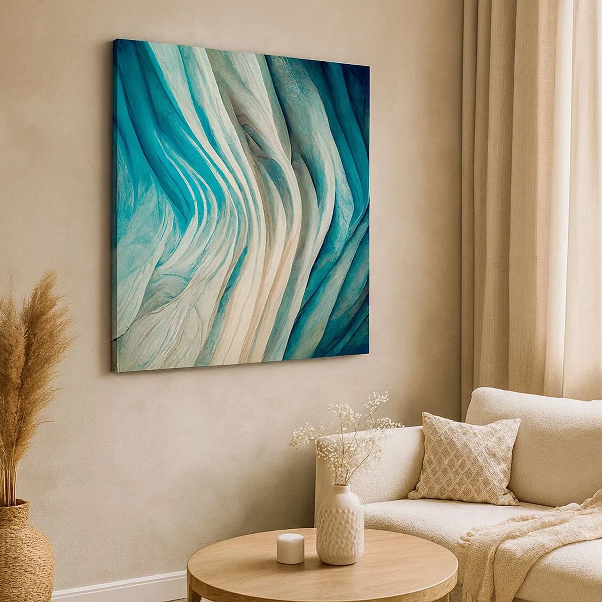 Impression sur toile - Image sur toile - Insatiabilité bleue - 30x30 cm