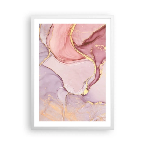 Affiche dans un cadre blanc - Poster - Caresse de couleurs - 50x70 cm