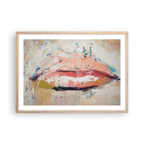 Affiche dans un chêne clair - Poster - Éveil la pensée - 70x50 cm