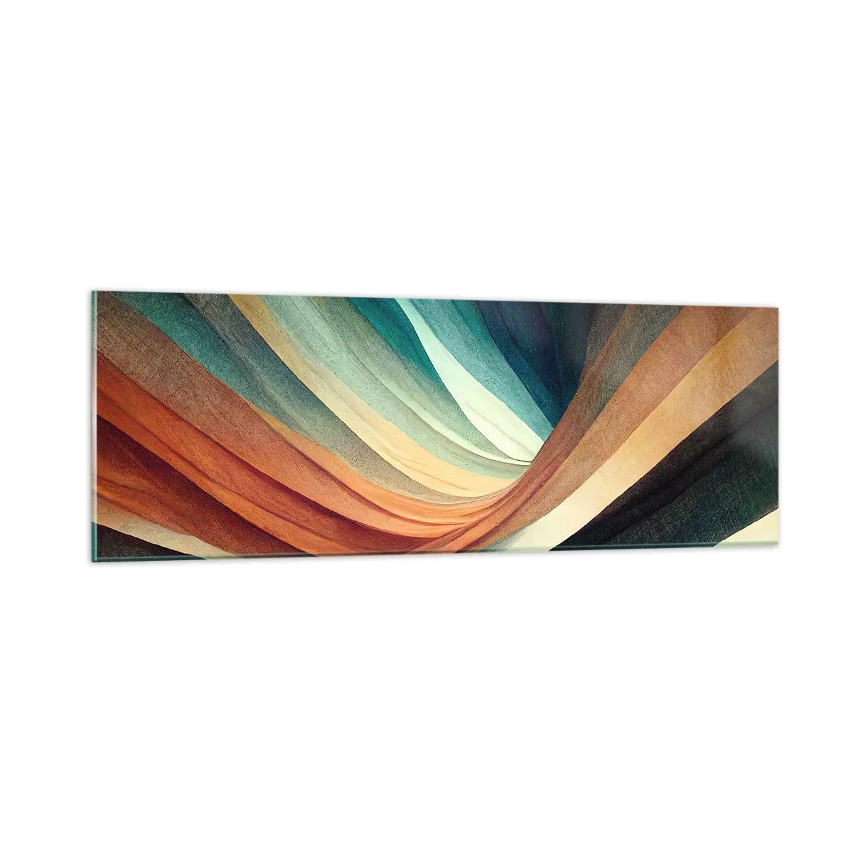 Impression sur verre - Image sur verre - Tissé à partir de couleurs - 90x30 cm