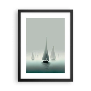 Affiche dans un cadre noir - Poster - Fait de brouillard - 30x40 cm