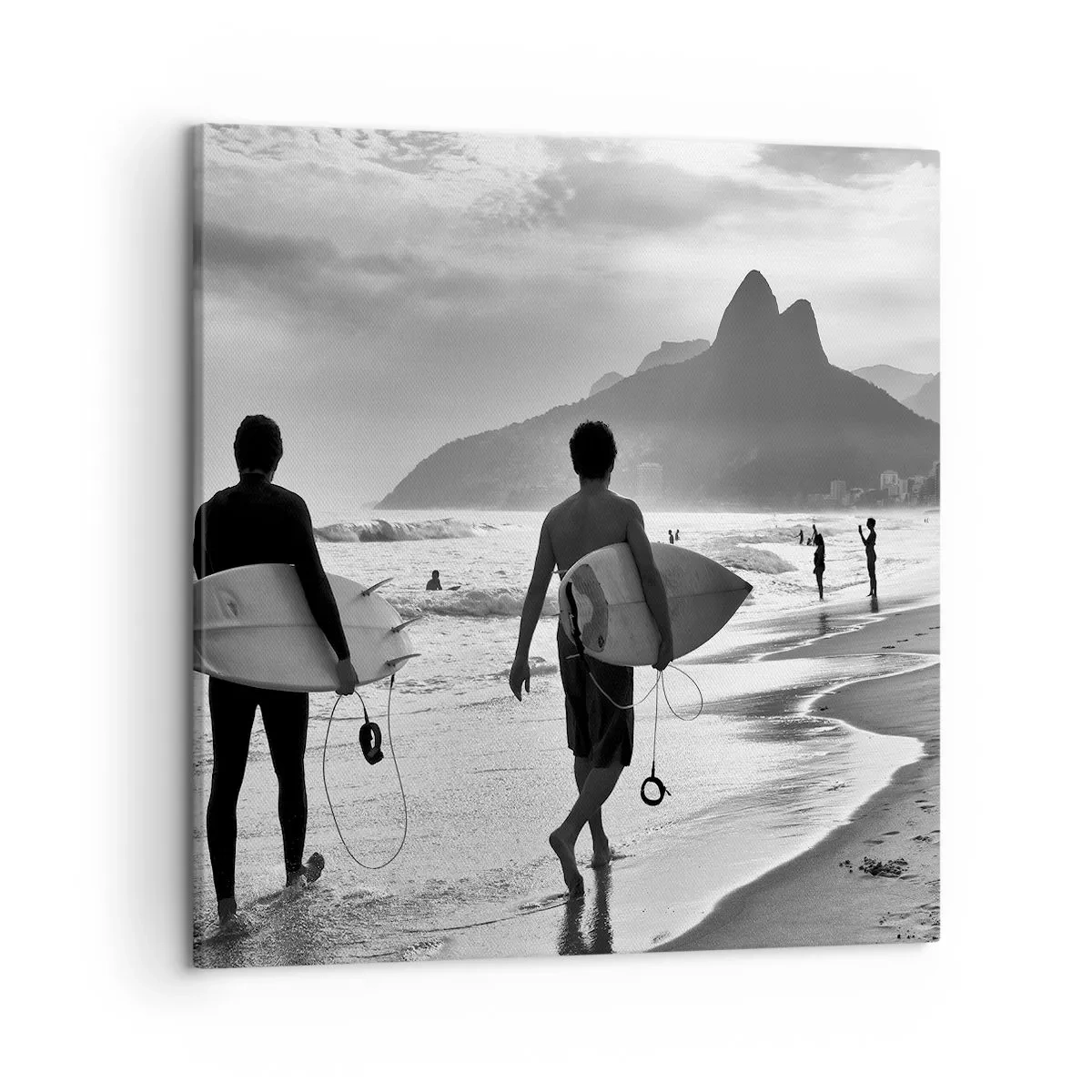 Impression sur toile - Image sur toile - Samba sur une vague - 50x50 cm