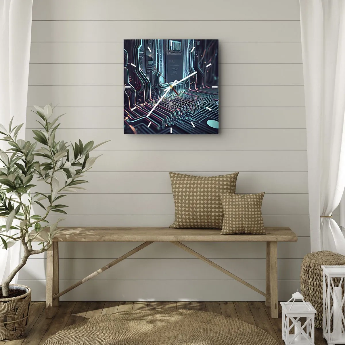 Horloge murale - Pendule murale - Je pense comme ça… - 40x40 cm