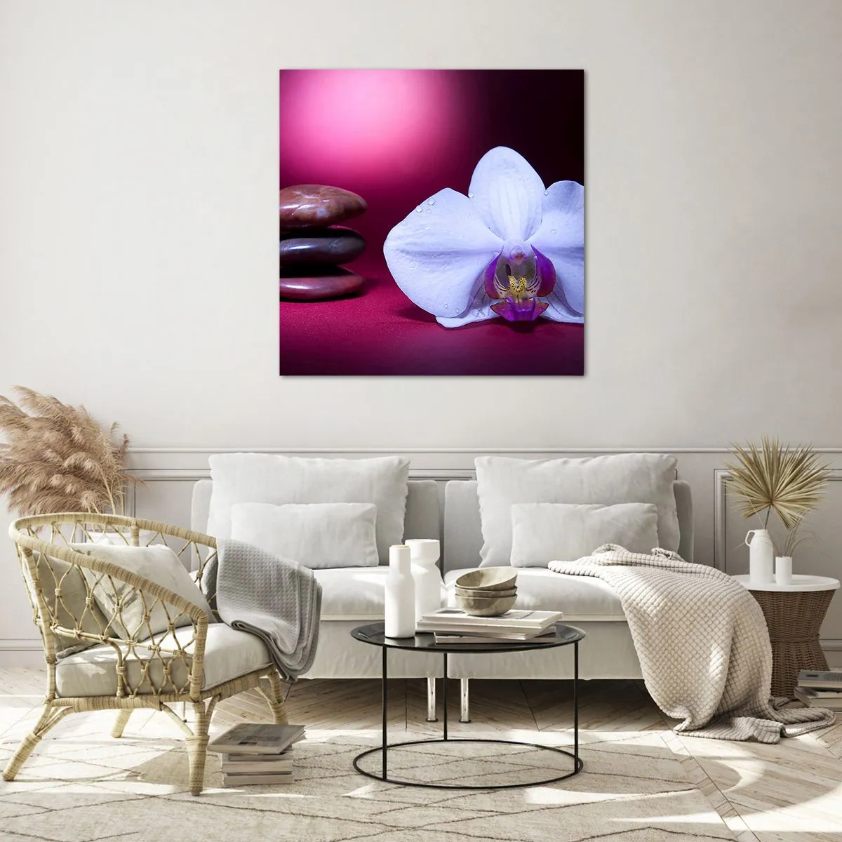 Impression sur verre - Image sur verre - Une étude de fraîcheur en violet - 30x30 cm
