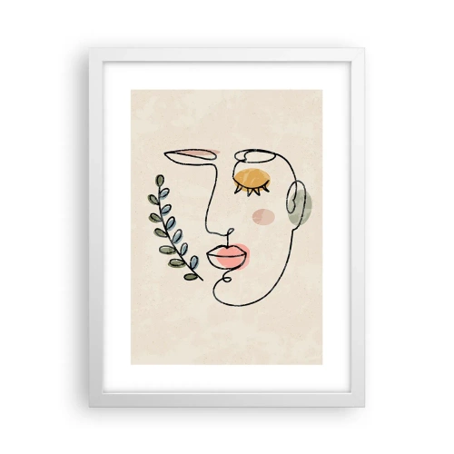 Affiche dans un cadre blanc - Poster - Paix retrouvée - 30x40 cm