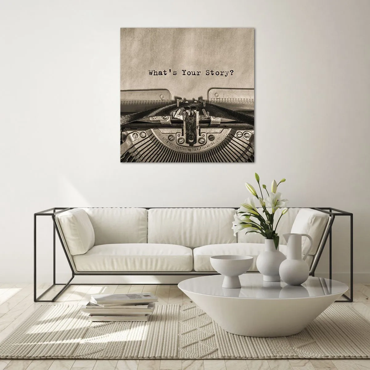 Impression sur verre - Image sur verre - Réponds-moi - 60x60 cm