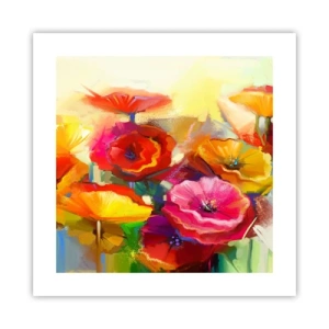 Affiche - Poster - Pas seulement rouge - 40x40 cm