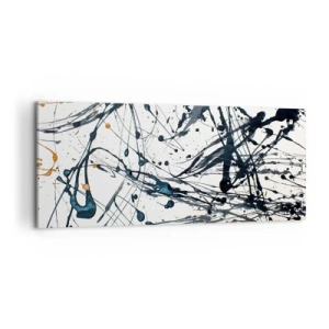Impression sur toile - Image sur toile - Abstraction expressionniste - 100x40 cm