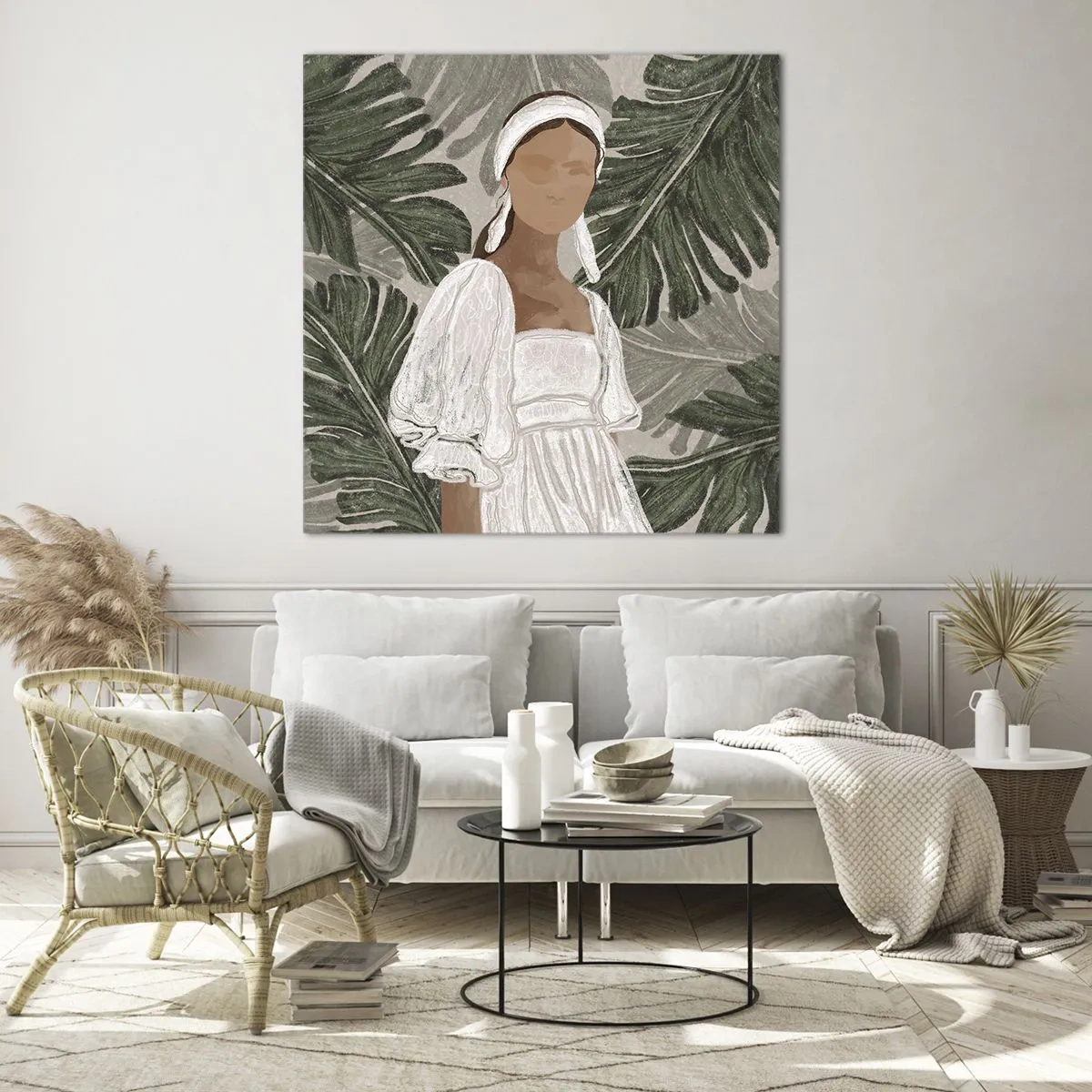 Impression sur verre - Image sur verre - Portrait exotique - 40x40 cm