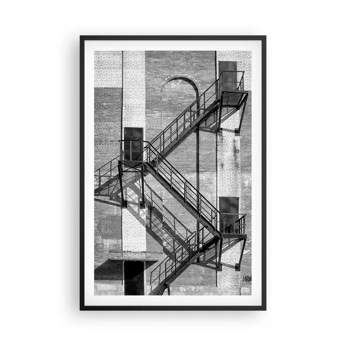 Affiche dans un cadre noir - Poster - Style industriel - 61x91 cm
