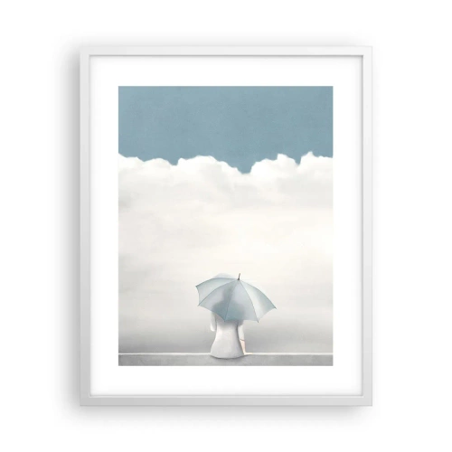 Affiche dans un cadre blanc - Poster - Aux confins de la réalité et des rêves - 40x50 cm