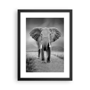 Affiche dans un cadre noir - Poster - Les hôtes vous saluent - 30x40 cm