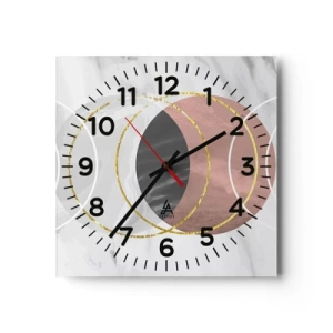 Horloge murale - Pendule murale - Musique des sphères - 30x30 cm