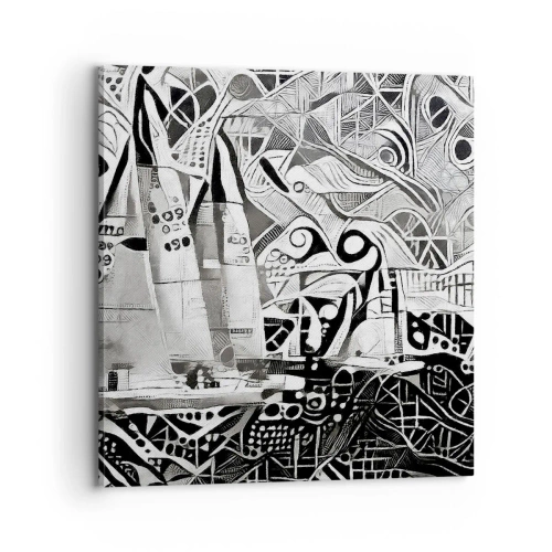 Impression sur toile - Image sur toile - Entre les vagues - 70x70 cm